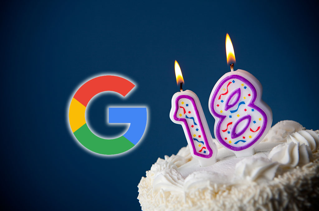 google 18° compleanno